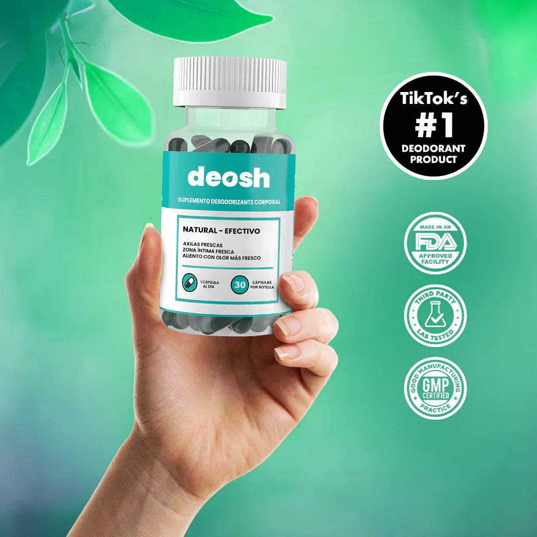 DEOS™ – Cápsulas que eliminan el mal olor desde adentro