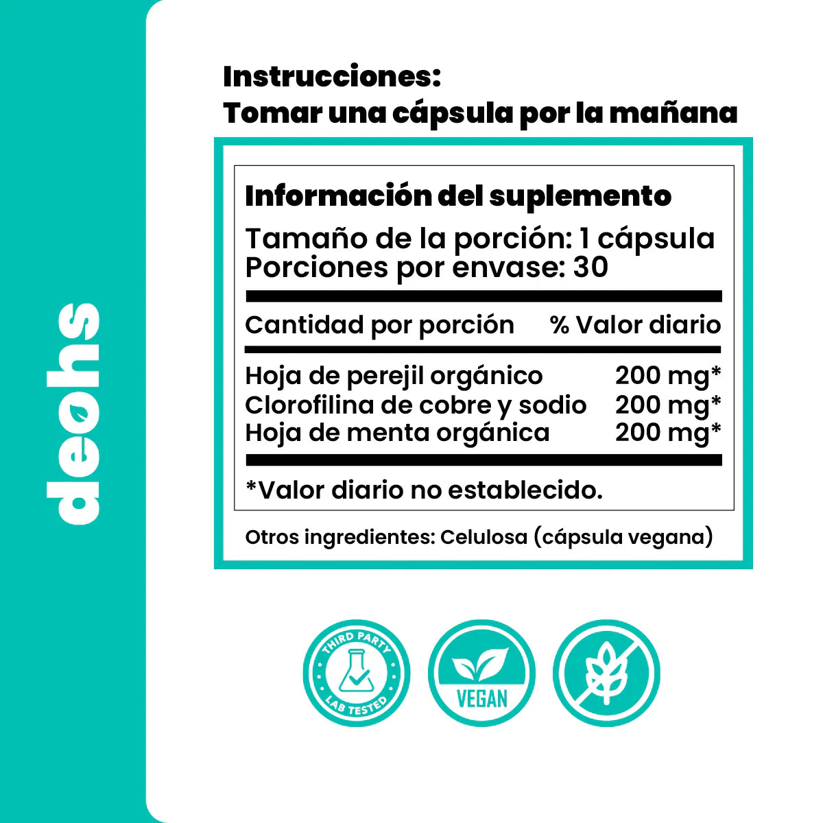 DEOS™ – Cápsulas que eliminan el mal olor desde adentro