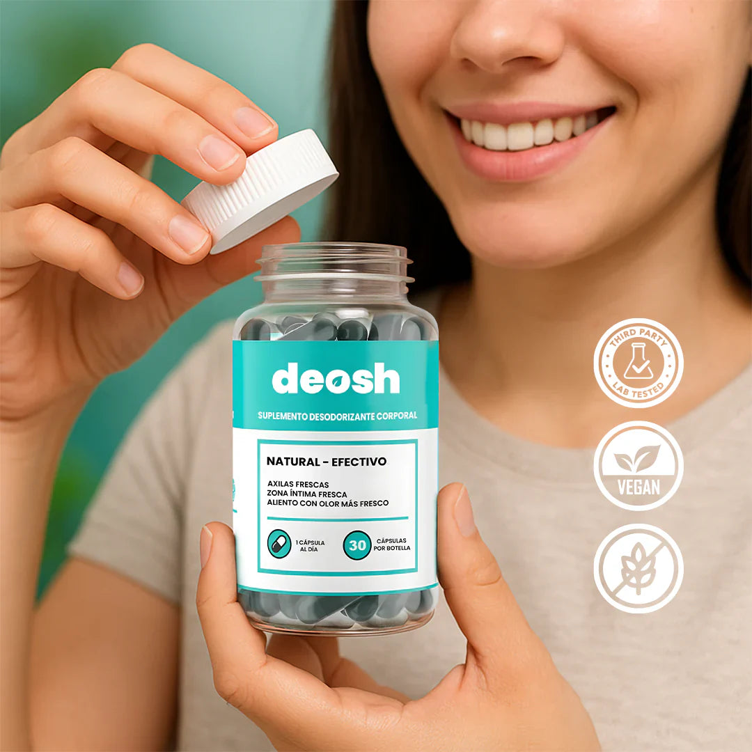 DEOS™ – Cápsulas que eliminan el mal olor desde adentro