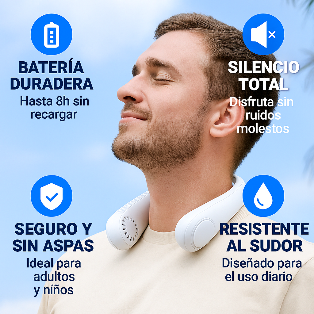 AirFit™ - Ventilador de Cuello Portátil