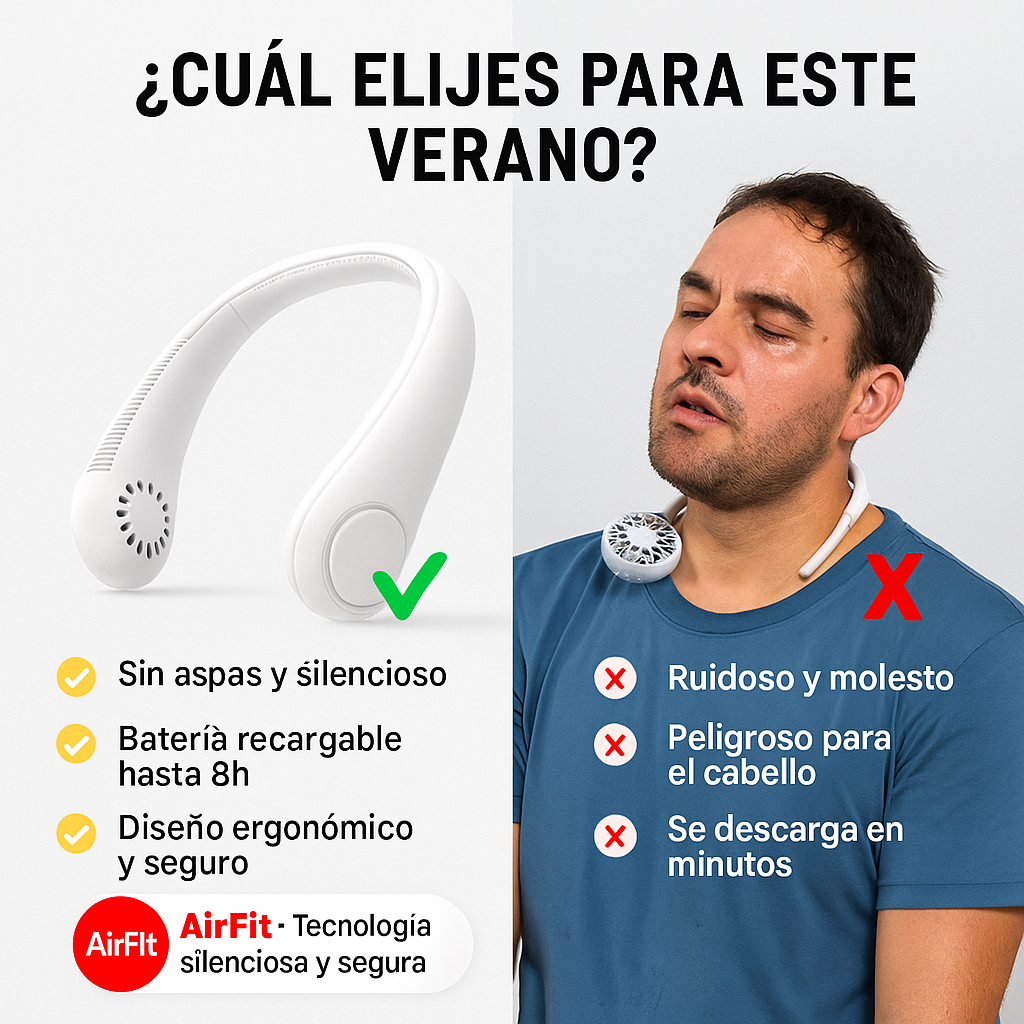 AirFit™ - Ventilador de Cuello Portátil