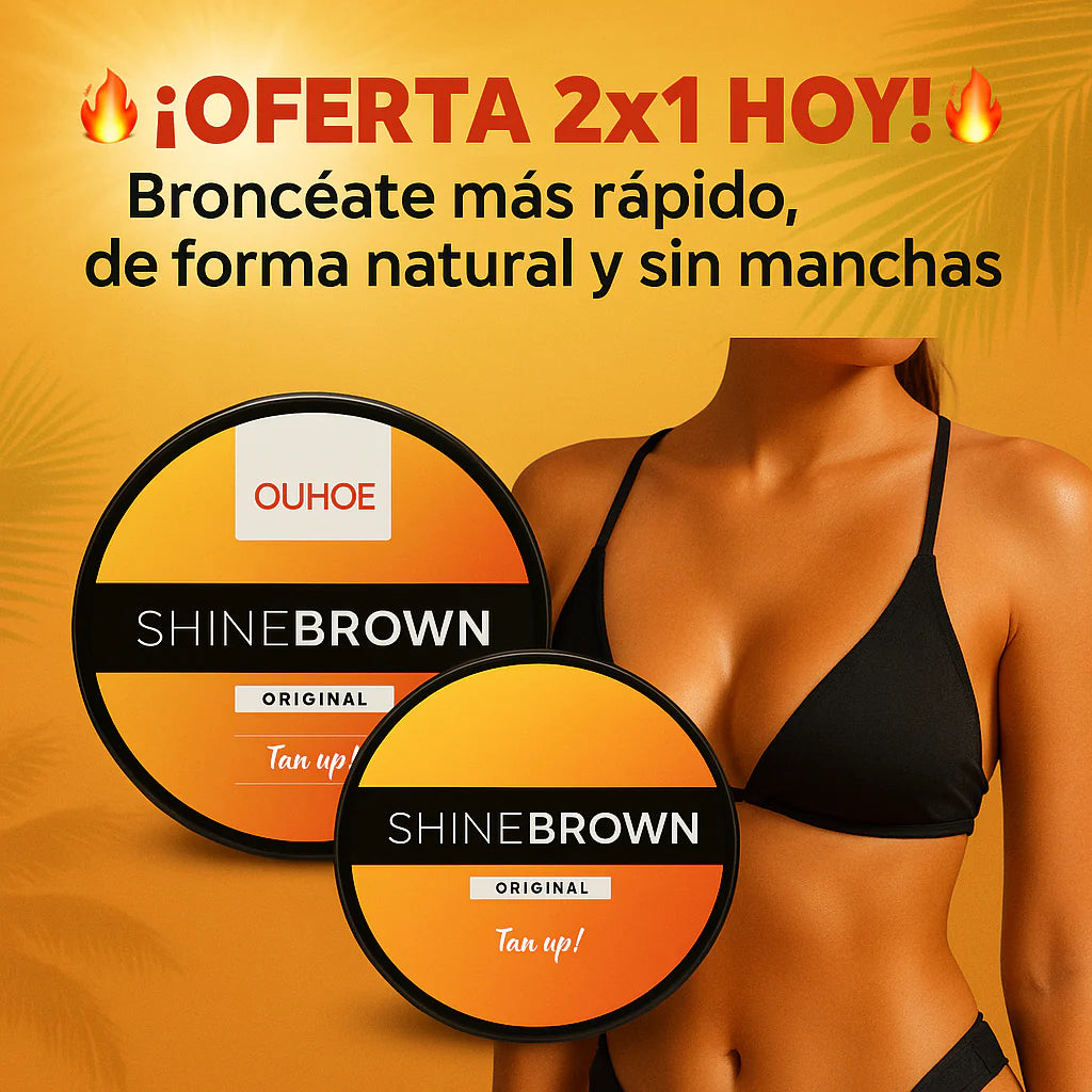 ShineBrown™ - El Bronceador que Revolucionará tu Verano EN OFERTA 2X1 HOY