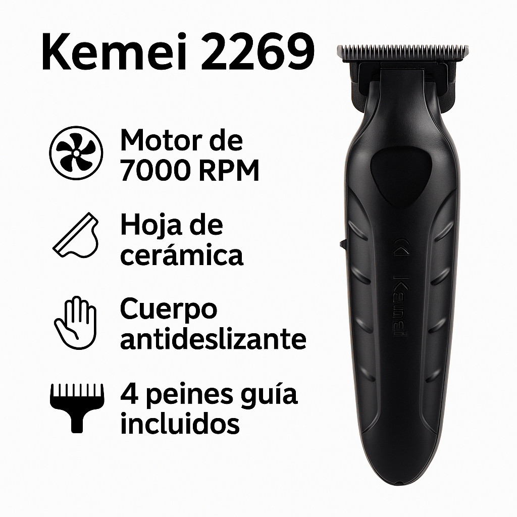 Cortapelos KM2269 - Corte Profesional, Fácil y Sin Salir de Casa