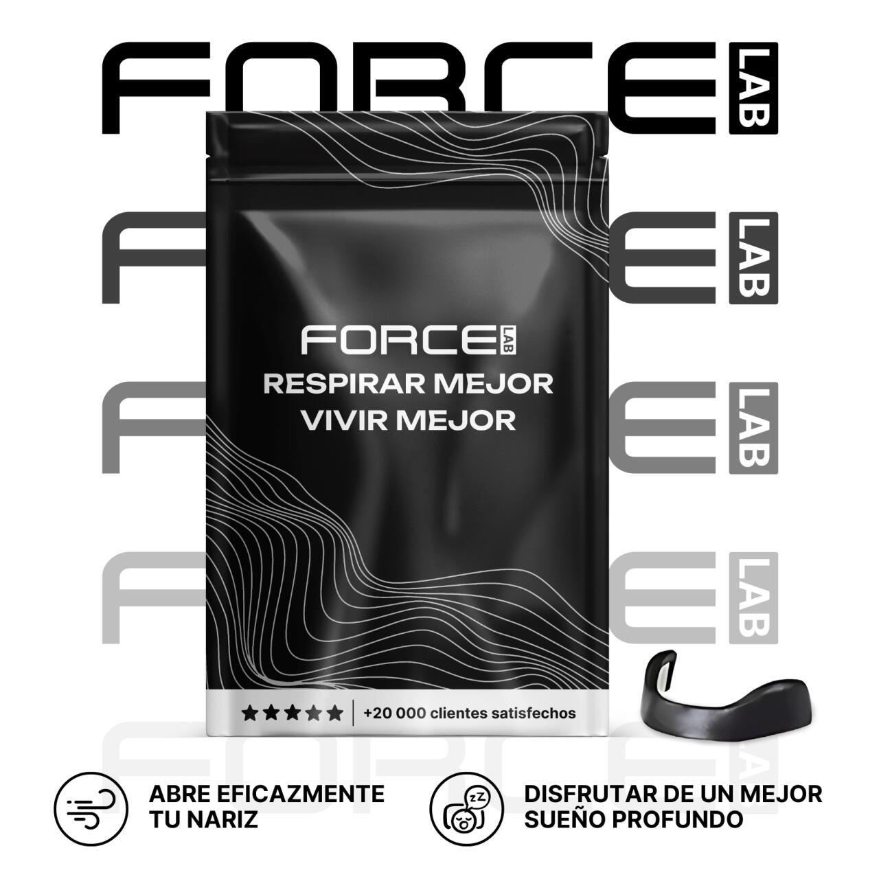 ForceLab™ V2™ – Bandas Nasales Magnéticas