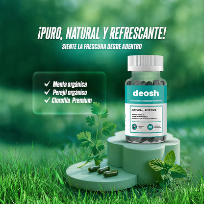 DEOS™ – Cápsulas que eliminan el mal olor desde adentro