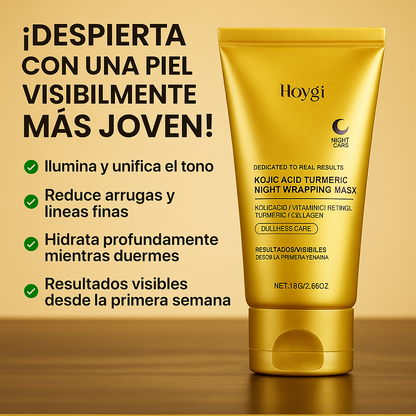 Hoygi Mascarilla Envolvente de Noche 75g – Regenera, Ilumina y Rejuvenece Mientras Duermes