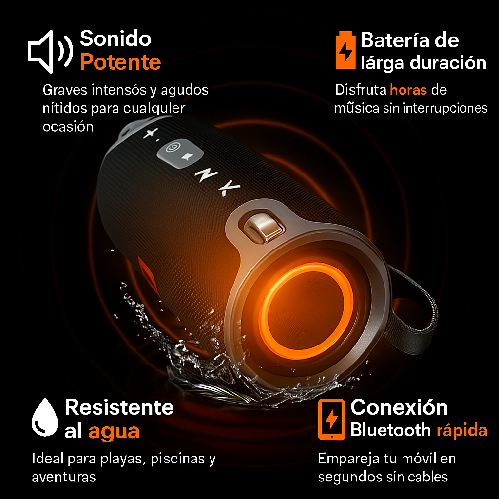 Altavoz XTREME - Potente y Portátil con Diseño Moderno y Sonido Envolvente
