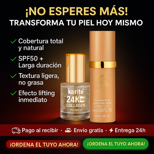 Base Media Espectral + Primer 24k Gold COLLAGEN