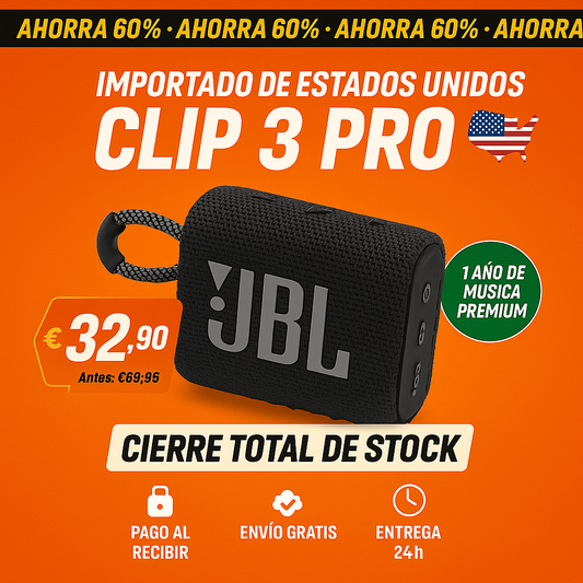 Altavoz GO3 PRO – Altavoz Bluetooth Resistente al Agua IP67