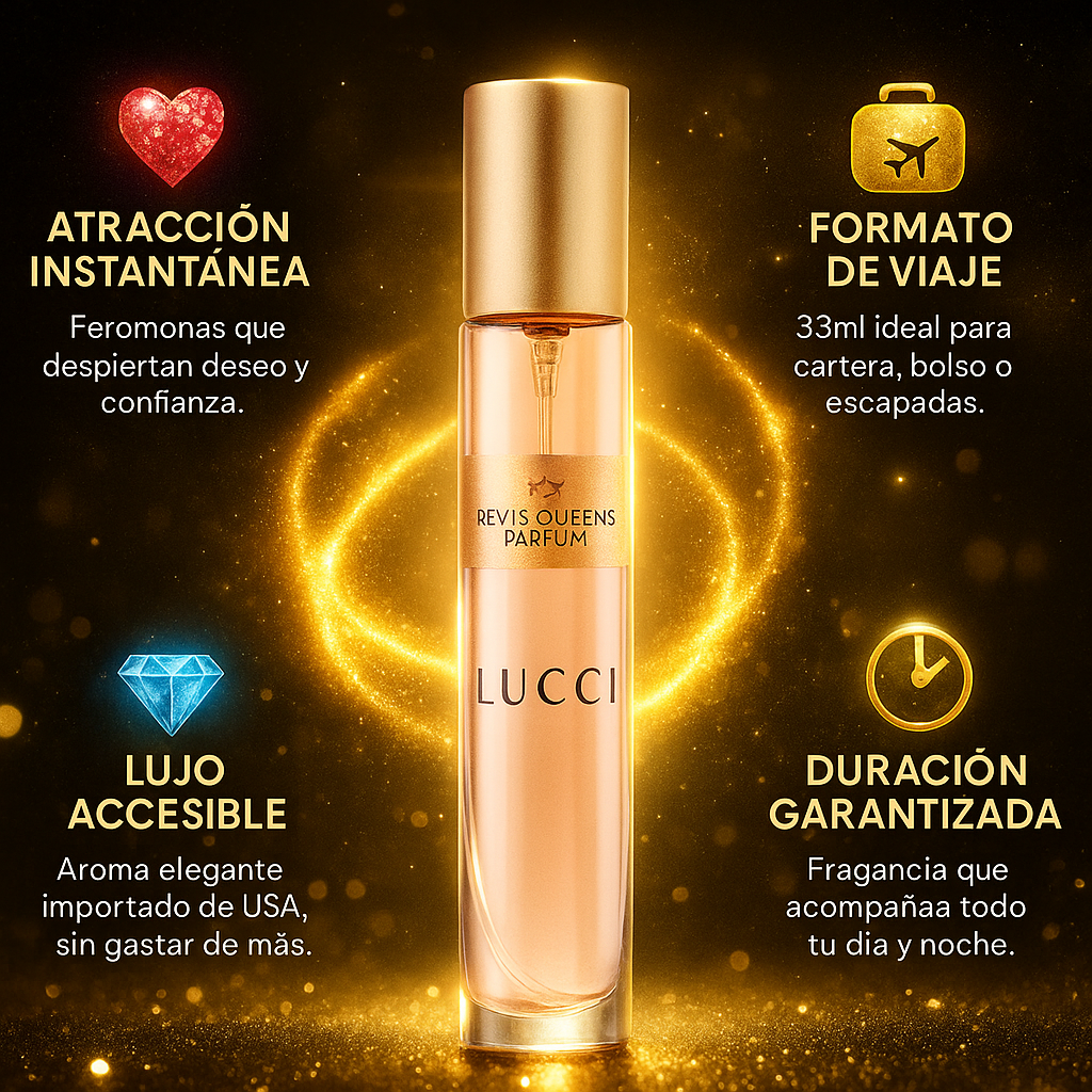 Lucci Pour Femme 33ml – Perfume Importado de USA con Feromonas que Despierta Atracción