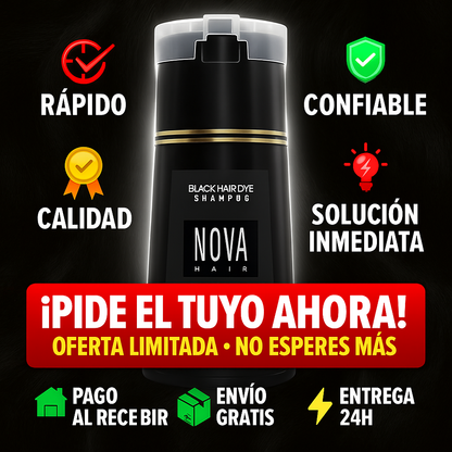 Champú Rejuvenecedor NOVA – Negro Intenso