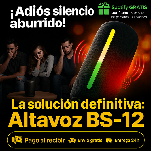 ALTAVOZ BS-12: POTENCIA Y ESTILO EN UN SOLO DISPOSITIVO