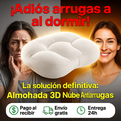 Almohada Nube 3D Antiarrugas