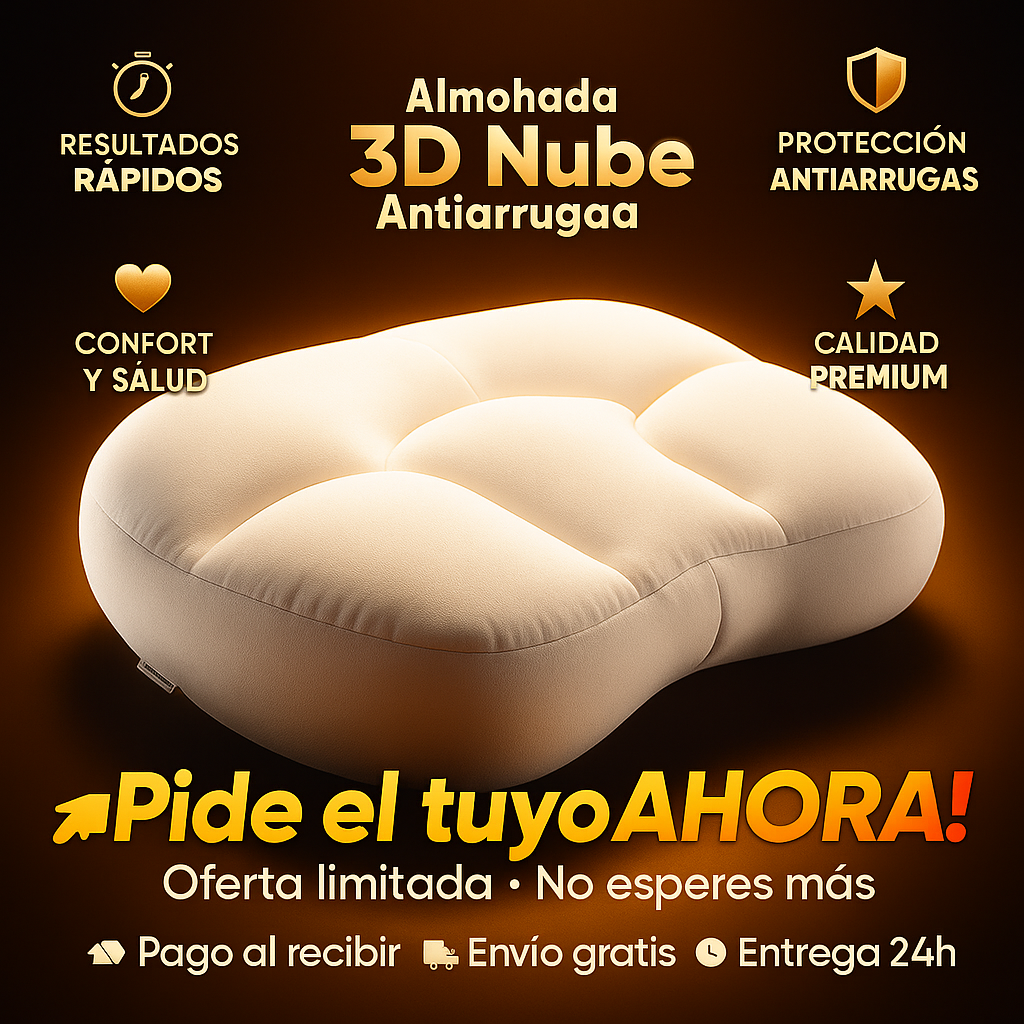 Almohada Nube 3D Antiarrugas