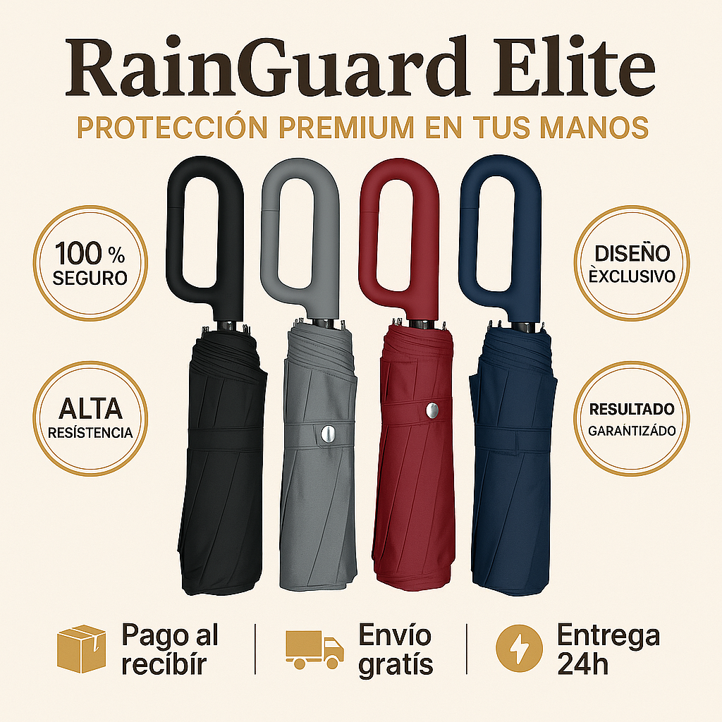 RainGuard Elite™ – Más que un paraguas, tu protección diaria