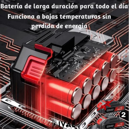 Soplador TURBOPRO 1500W® I 3 Baterías+Maletín Gratis