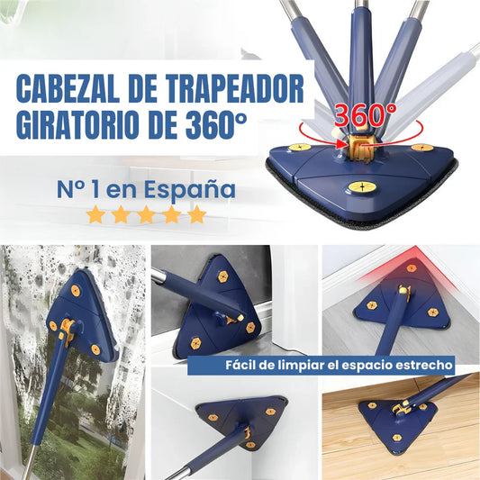 Mopa triangular 360º + 2 Recambios GRATIS