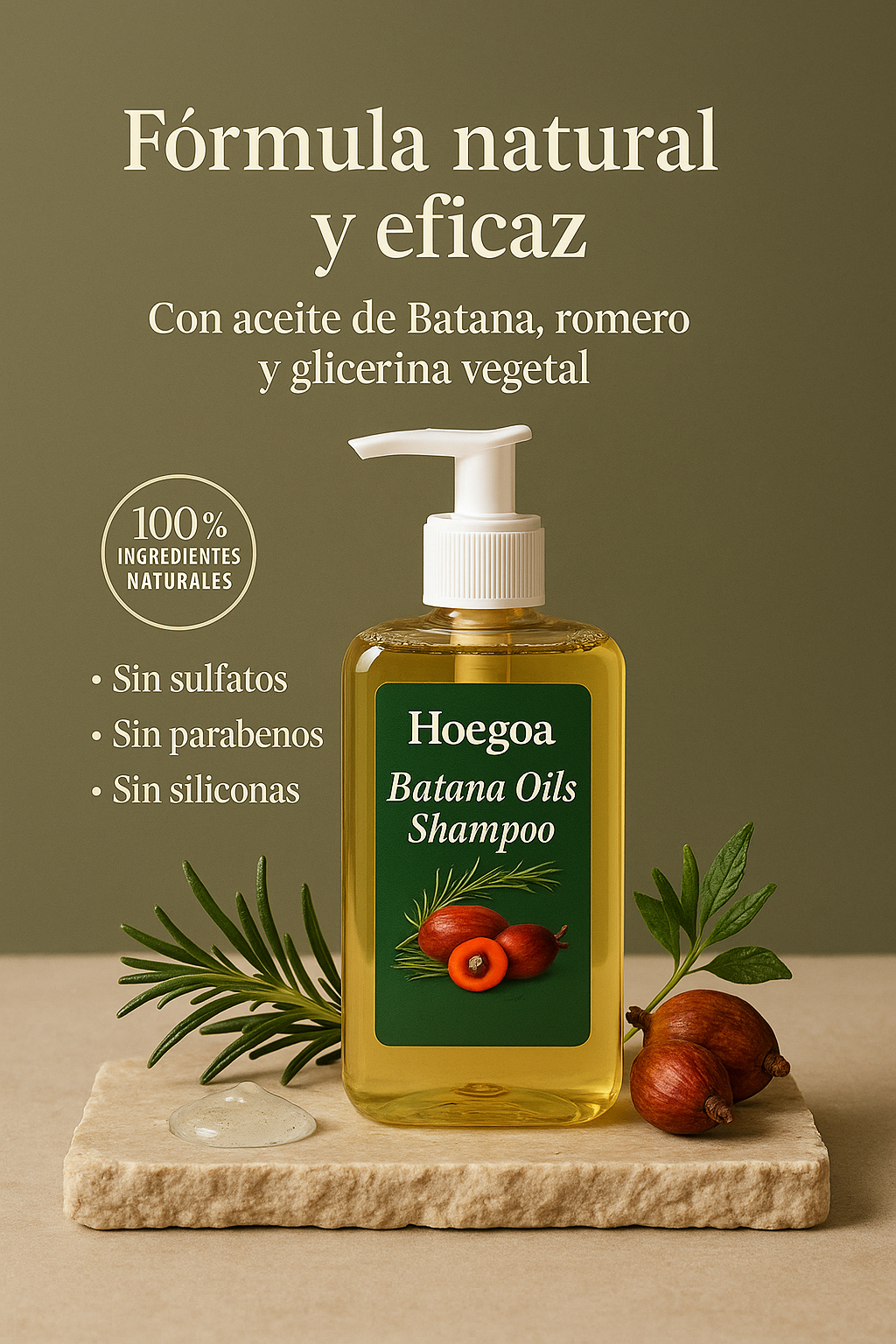 Champú de Batana con Extracto de Romero - 100ml