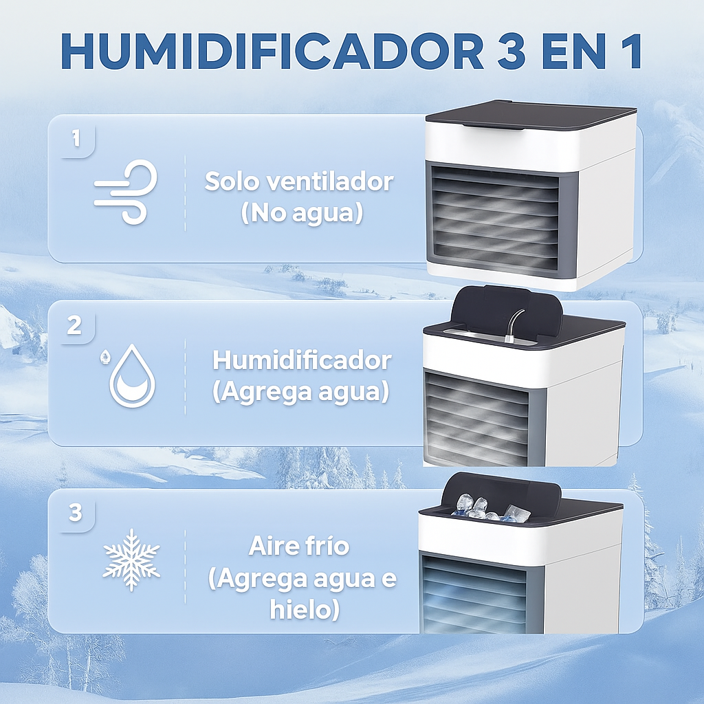 🌬️ Aire Acondicionado Portátil – Tu Solución Minimalista contra el Calor Sofocante ❄️