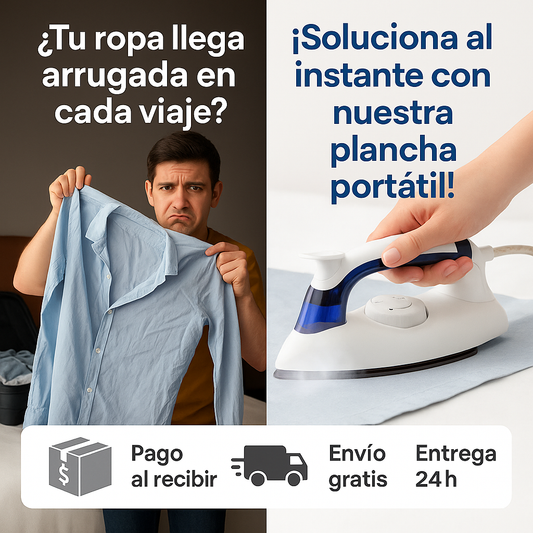 Plancha de Viaje con Vapor – Ropa Impecable en Cualquier Lugar