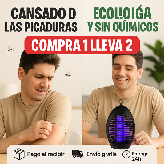 Pack 2 LAMPARAs ANTIMOSQUITOS ecológico, sin productos químicos