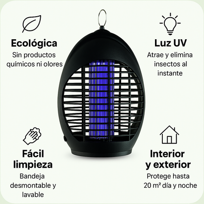 Pack 2 LAMPARAs ANTIMOSQUITOS ecológico, sin productos químicos