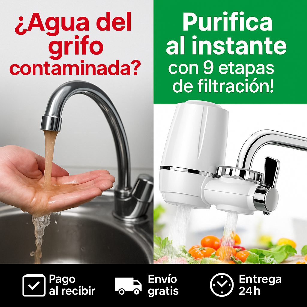 AquaPure Max - Filtro de agua para grifo