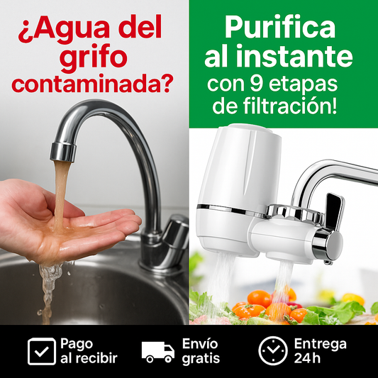 AquaPure Max - Filtro de agua para grifo