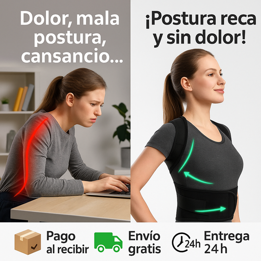 Corrector de Postura Ergonómico – Alivio y Comodidad Todo el Día