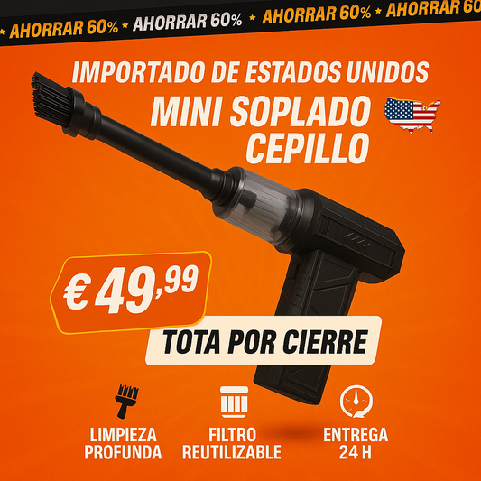 Mini Soplador Aspirador Turbo Potente 130000 RPM Portátil Revcargable