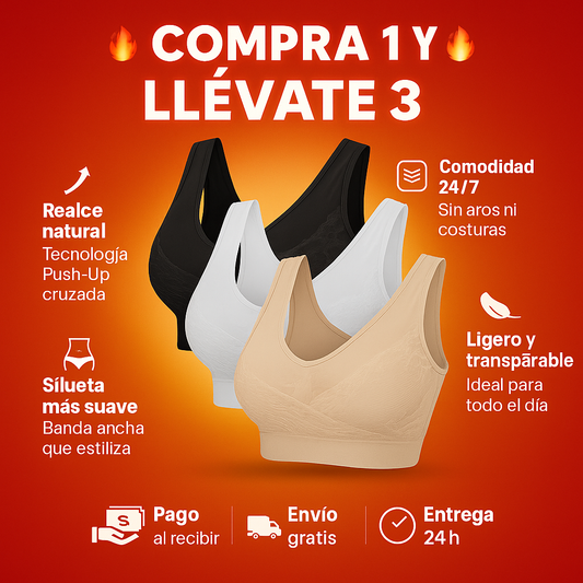 ComfortBra™ – sin aros ni marcas. ¡Compra 1 y llévate 3!