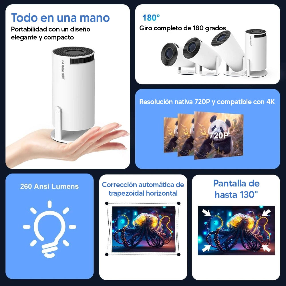 PROYECTOR Portable 4K Pro