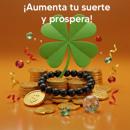 Pulsera de Obsidiana 100% Natural - 40% OFF + ENVÍO GRATIS