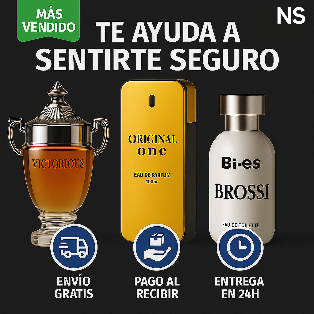 COMPRA 1 Y LLÉVATE 3 – Perfumes de Lujo para Hombre con Alta Duración