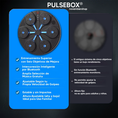 PulseBox™ – Máquina de Boxeo con Bluetooth y 9 Modos de Entrenamiento + Guantes de Regalo