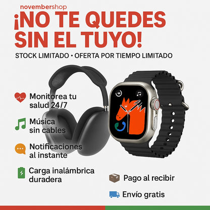 Combo ULTRA 7 en 1: Controla tu salud + Música sin cables