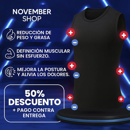 [COMPRA 1, LLEVA 2] MAXREDUCE - Camiseta Reductora - Tecnología Iónica e Infrarroja