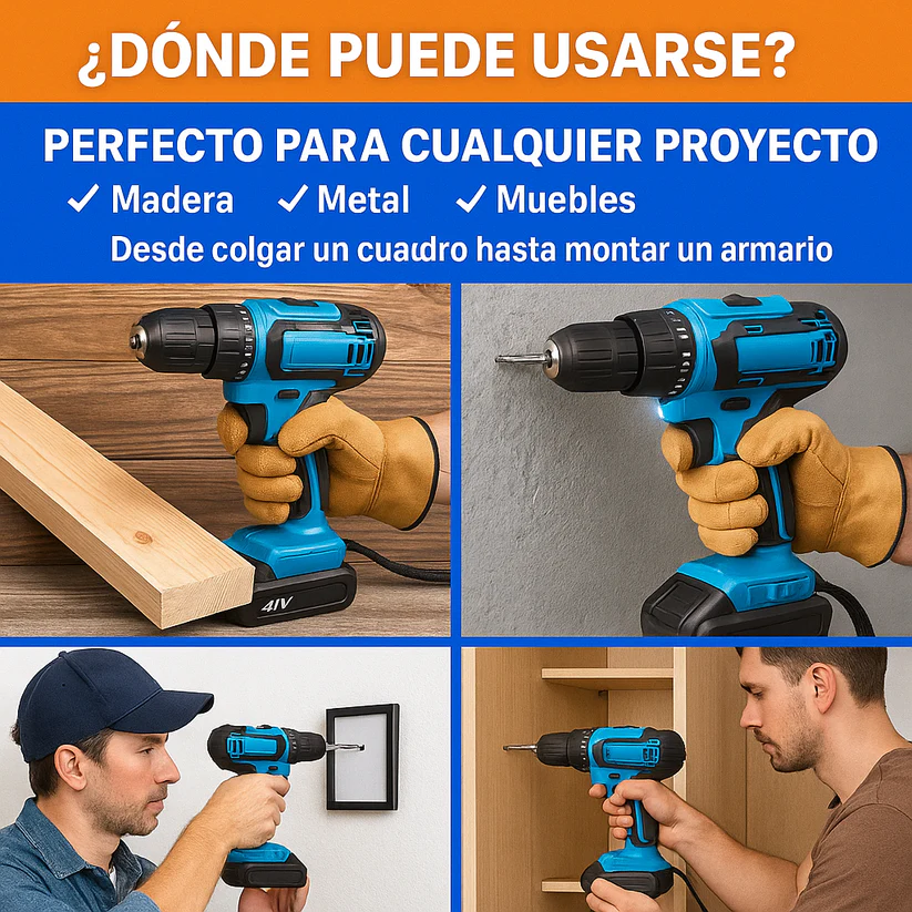 Taladro Percutor + Kit de Accesorios GRATIS (SÚPER LIQUIDACIÓN POR CIERRE)