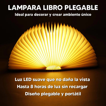 Lampara Libro Plegable USB