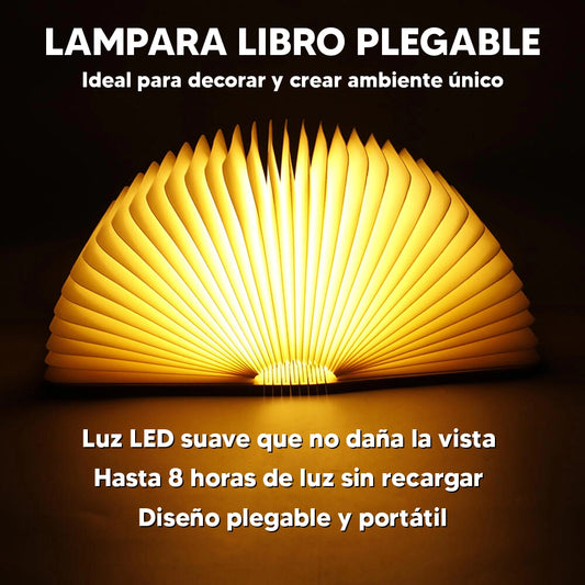 Lampara Libro Plegable USB