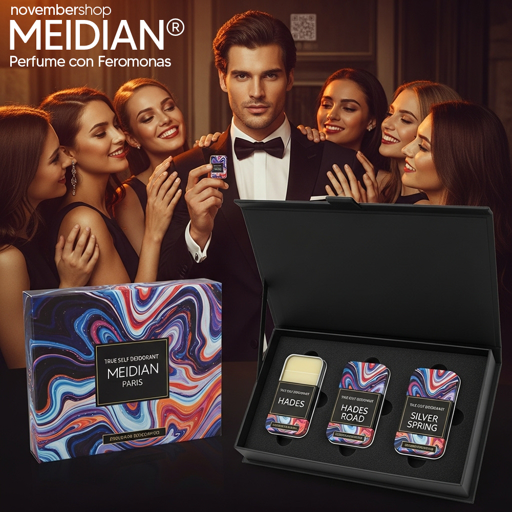 MEIDIAN® - Set 3 Perfumes Sólidos con Feromonas