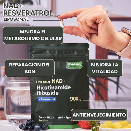 NAD+ Resveratol - Combate el envejecimiento con Liposomal