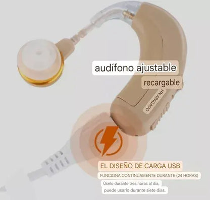 Audífono Tulus – Amplificación Avanzada con 48h de Autonomía y Reducción de Ruido