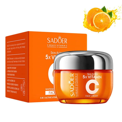 SADOER® Crema Blanqueadora 5 en 1 con Vitamina C + Niacinamida