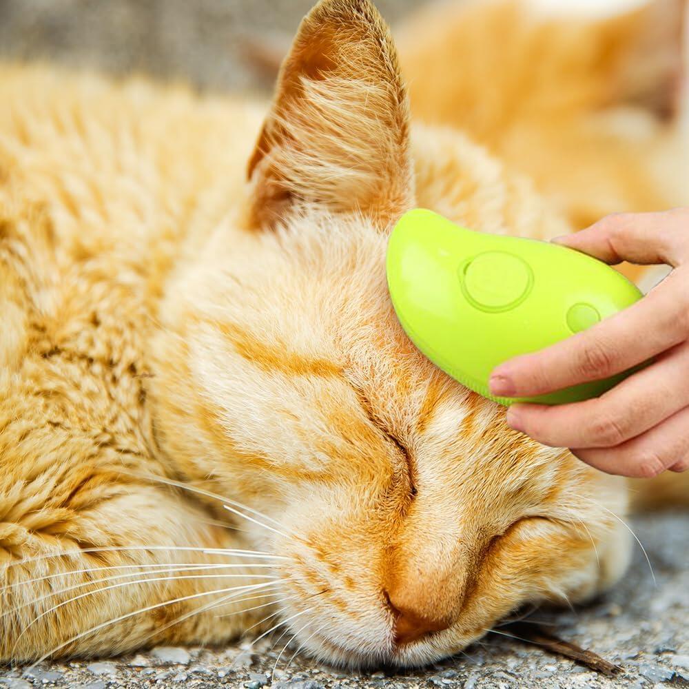 Cepillo masajeador con Vapor para Mascotas NVPet