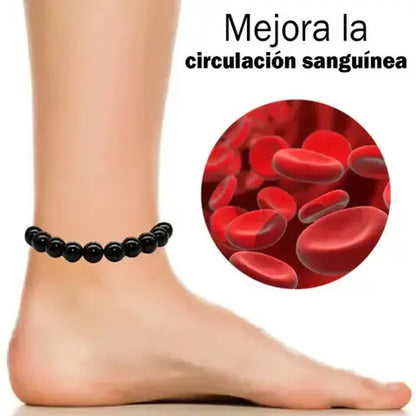 Pulsera de Obsidiana 100% Natural - 40% OFF + ENVÍO GRATIS
