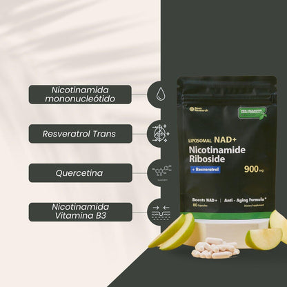 NAD+ Resveratol - Combate el envejecimiento con Liposomal