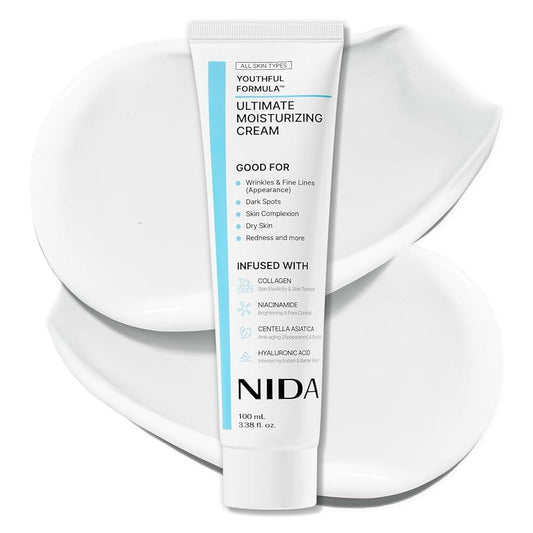NIDA - Crema Facial Coreana Rejuvenecedora con Colágeno y Niacinamida®