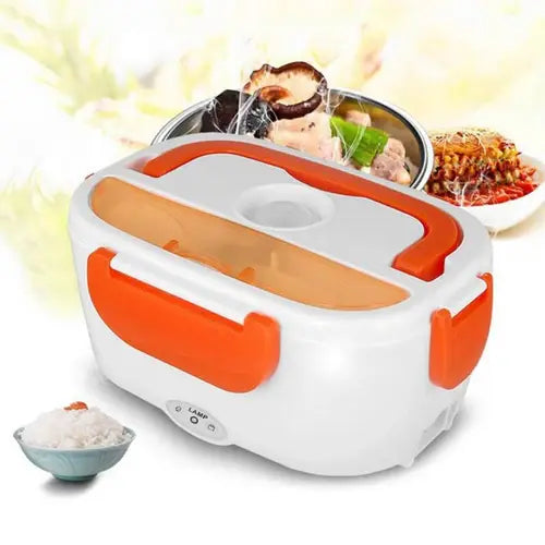 Fiambrera Eléctrica 4 en 1 – Comida Caliente en 30 Min + Botella de Regalo