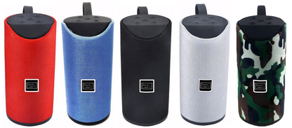 T113 PRO Altavoz Bluetooth 10W — Sonido 360°, Batería 4h y Soporte Móvil